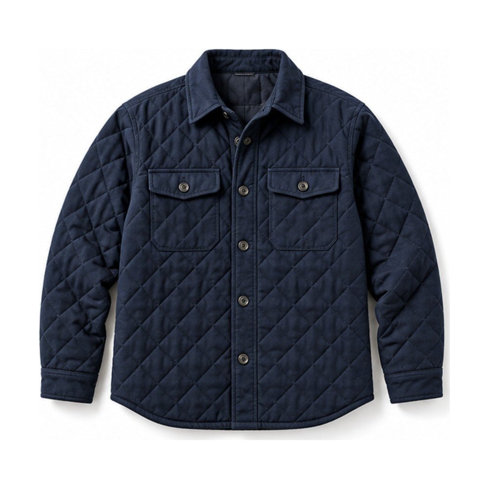 Quilted Lined Shirt Jacket