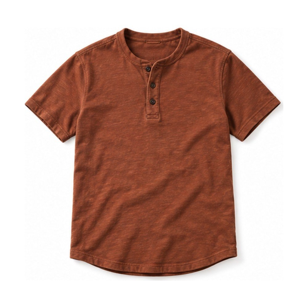 Slub Cotton Henley Tee