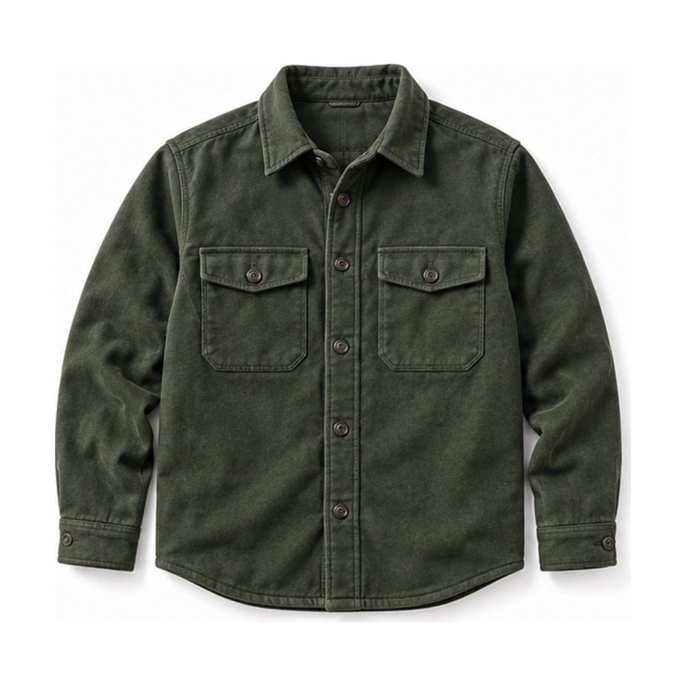 Brushed Flannel Work Shirt